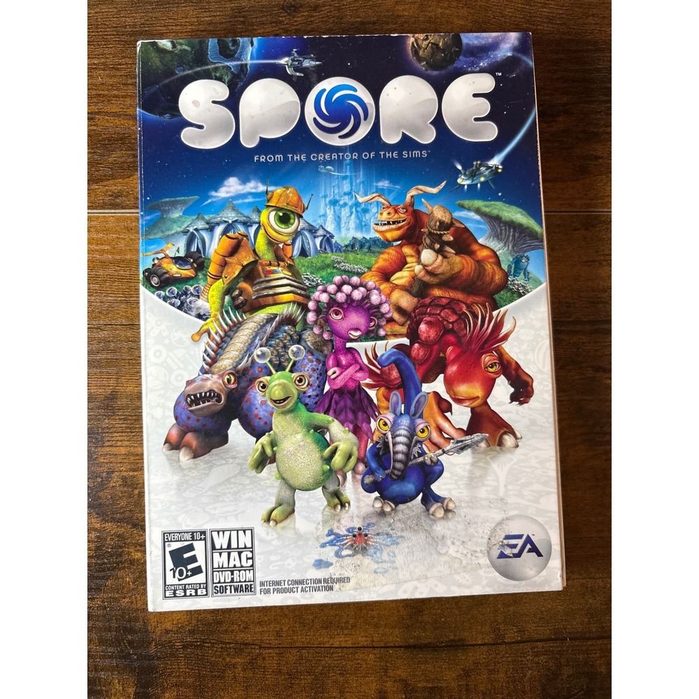 Spore PC Mac DVD-ROM‎ Software Game Electronic Arts EA Maxis 2008 Simulation